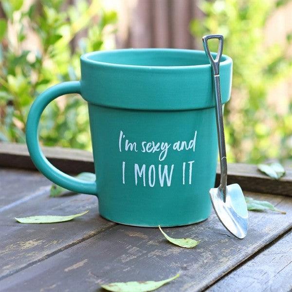 I'm Sexy and I Mow It Mug and Shovel Spoon - Peppy & Sage
