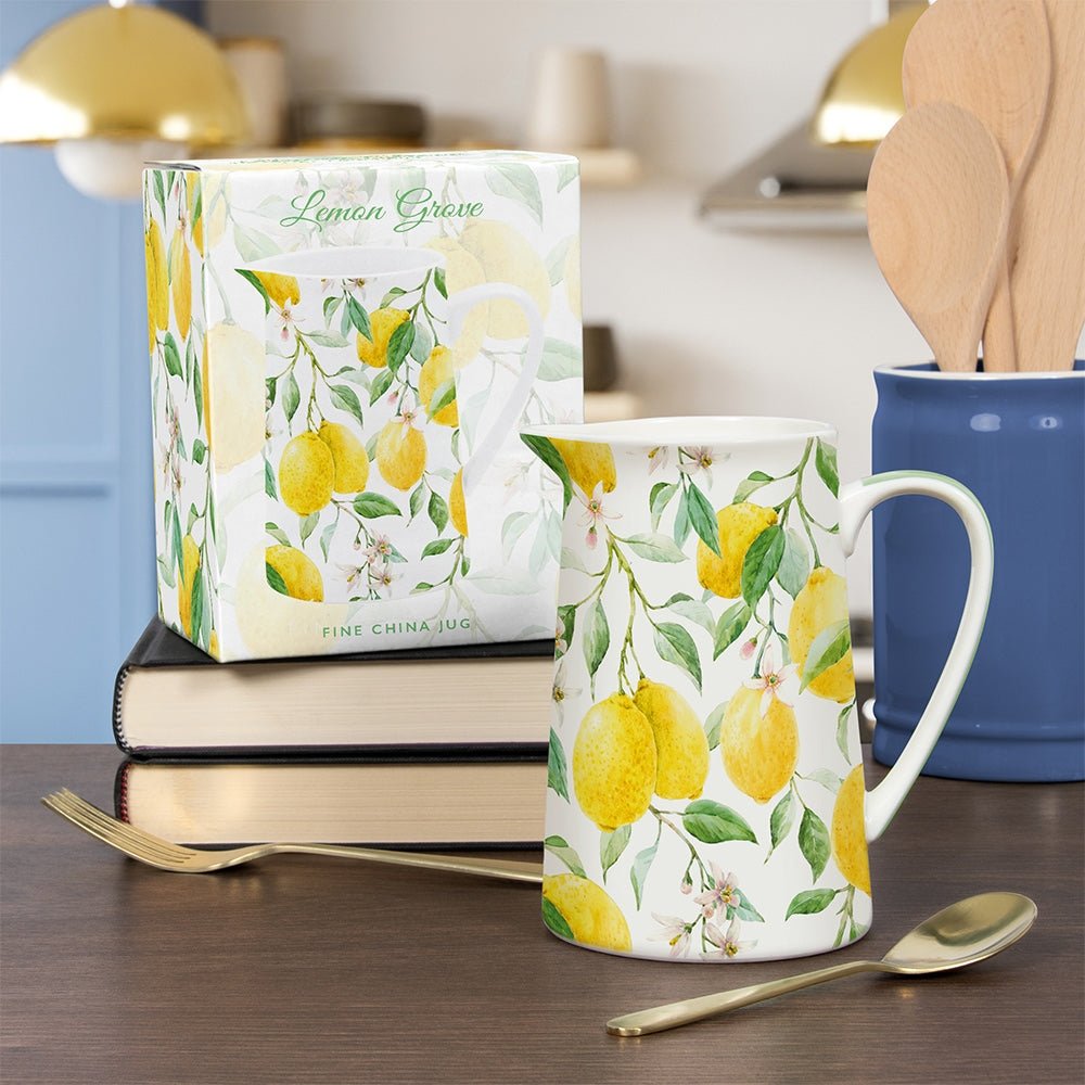 Lemon Grove Fine China Jug - Peppy & Sage