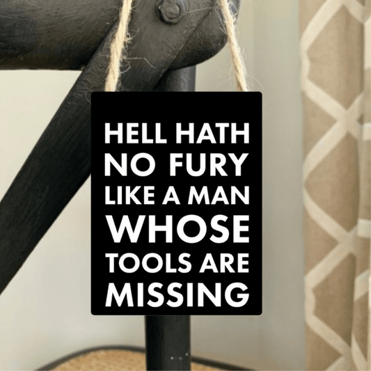 Missing Tools Mini Metal Sign - Peppy & Sage