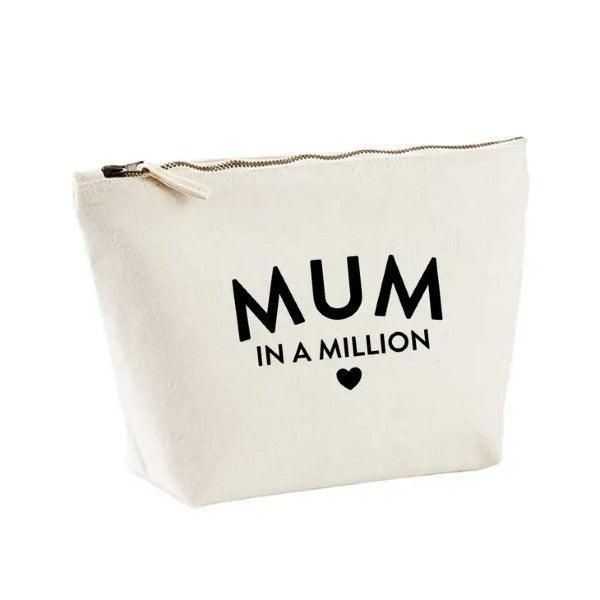 Mum in a Million ~ Large Zipped Pouch - Peppy & Sage