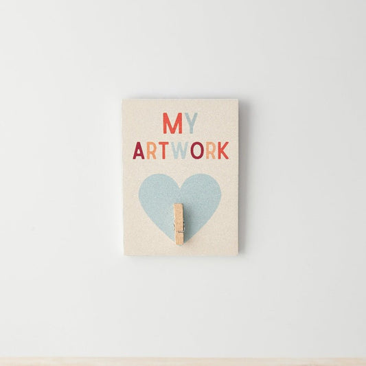 My Artwork Little Wooden Sign With Peg - Peppy & Sage