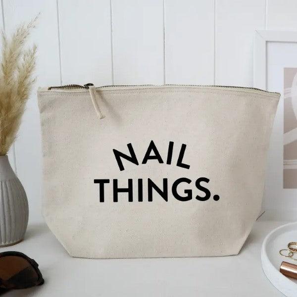 Nail Things ~ Large Zipped Pouch – Peppy & Sage