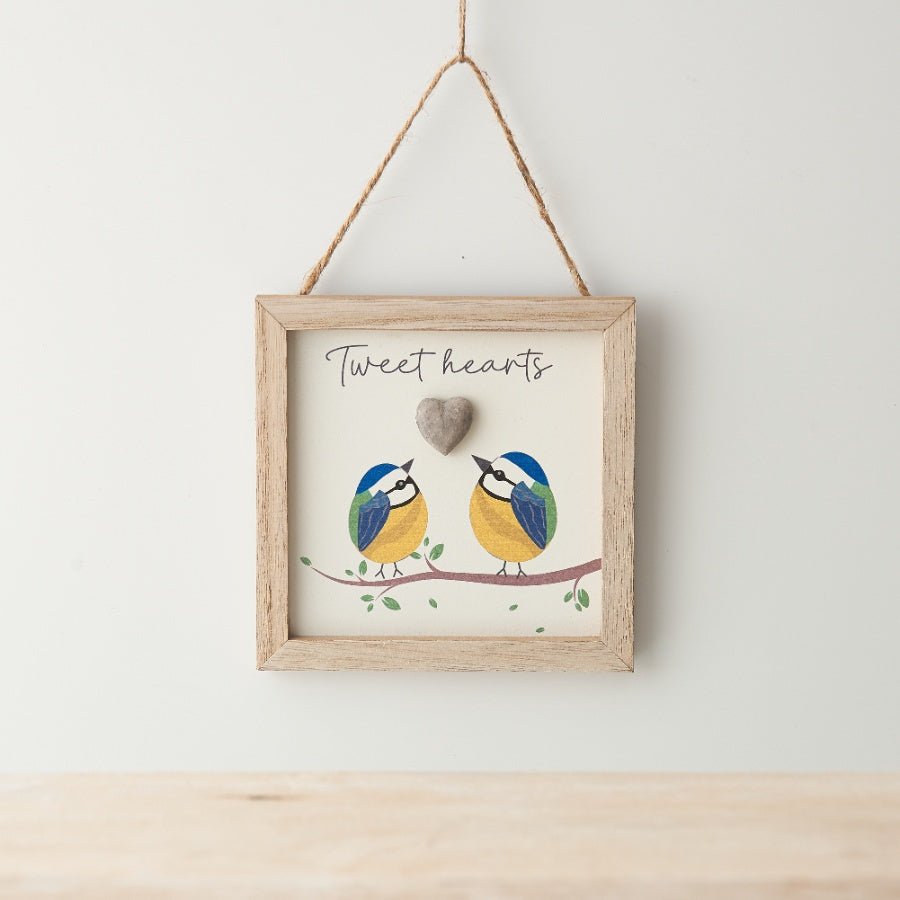Tweet Hearts Wooden Box Sign - Peppy & Sage