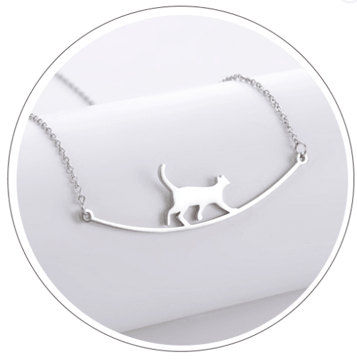 Walking Cat Necklace - Peppy & Sage