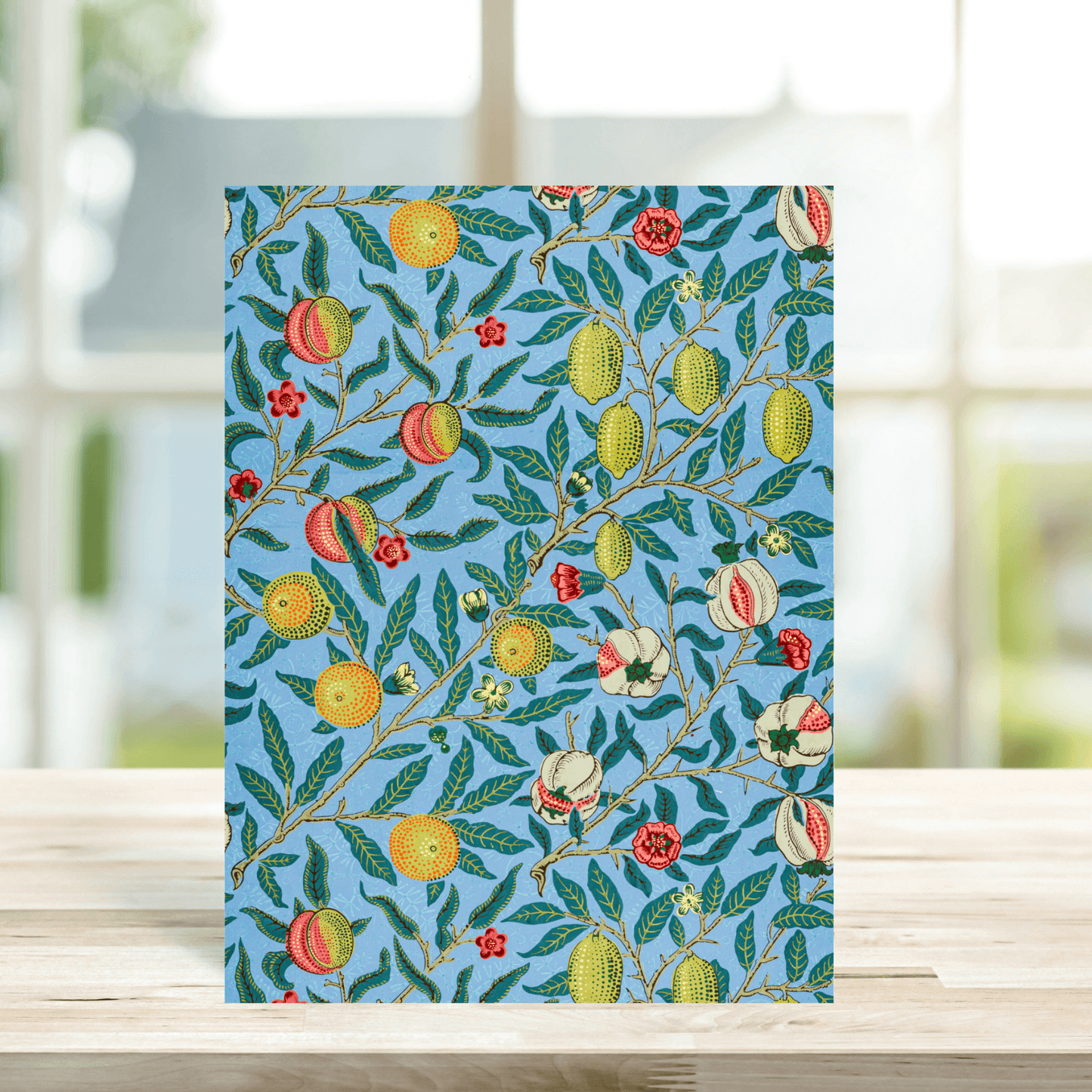 William Morris Four Fruits Greetings Card - Peppy & Sage