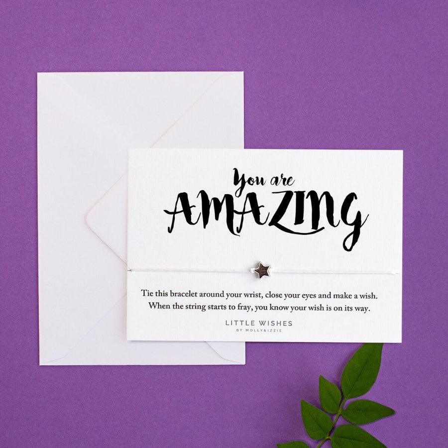 You Are Amazing Wish Bracelet - Peppy & Sage