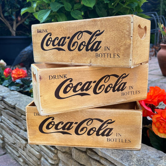 Antiqued Cola Wooden Box - Peppy & Sage