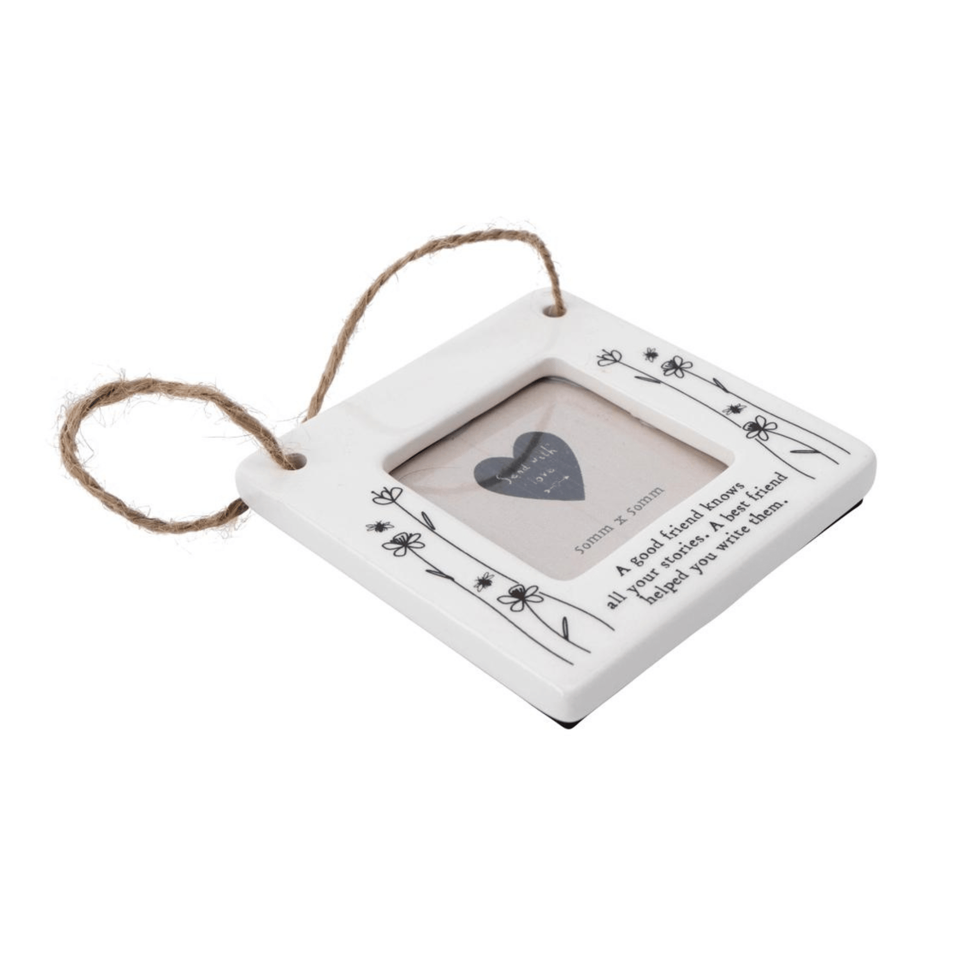 Best Friends Mini Ceramic Hanging Photo Frame - Peppy & Sage