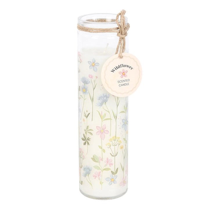 Blooming Lovely Floral Glass Tube Candle - Peppy & Sage