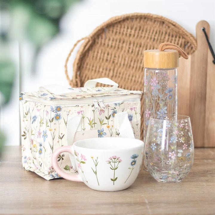 Blooming Lovely Glass Water Bottle - Peppy & Sage