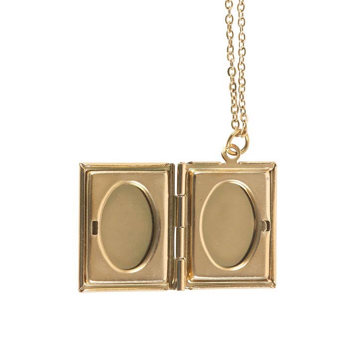 Book Shaped Locket Necklace in Gift Box - Peppy & Sage