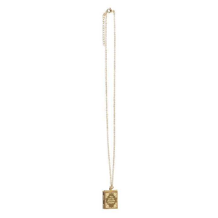 Book Shaped Locket Necklace in Gift Box - Peppy & Sage