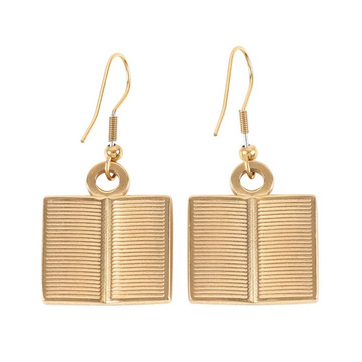 Book Worm Earrings - Peppy & Sage