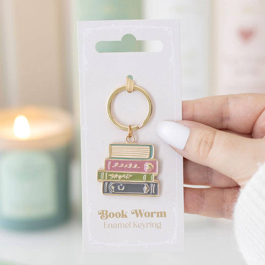Book Worm Keyring - Peppy & Sage