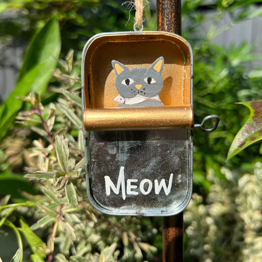 Cat In A Sardine Tin - 8.5cm - Peppy & Sage