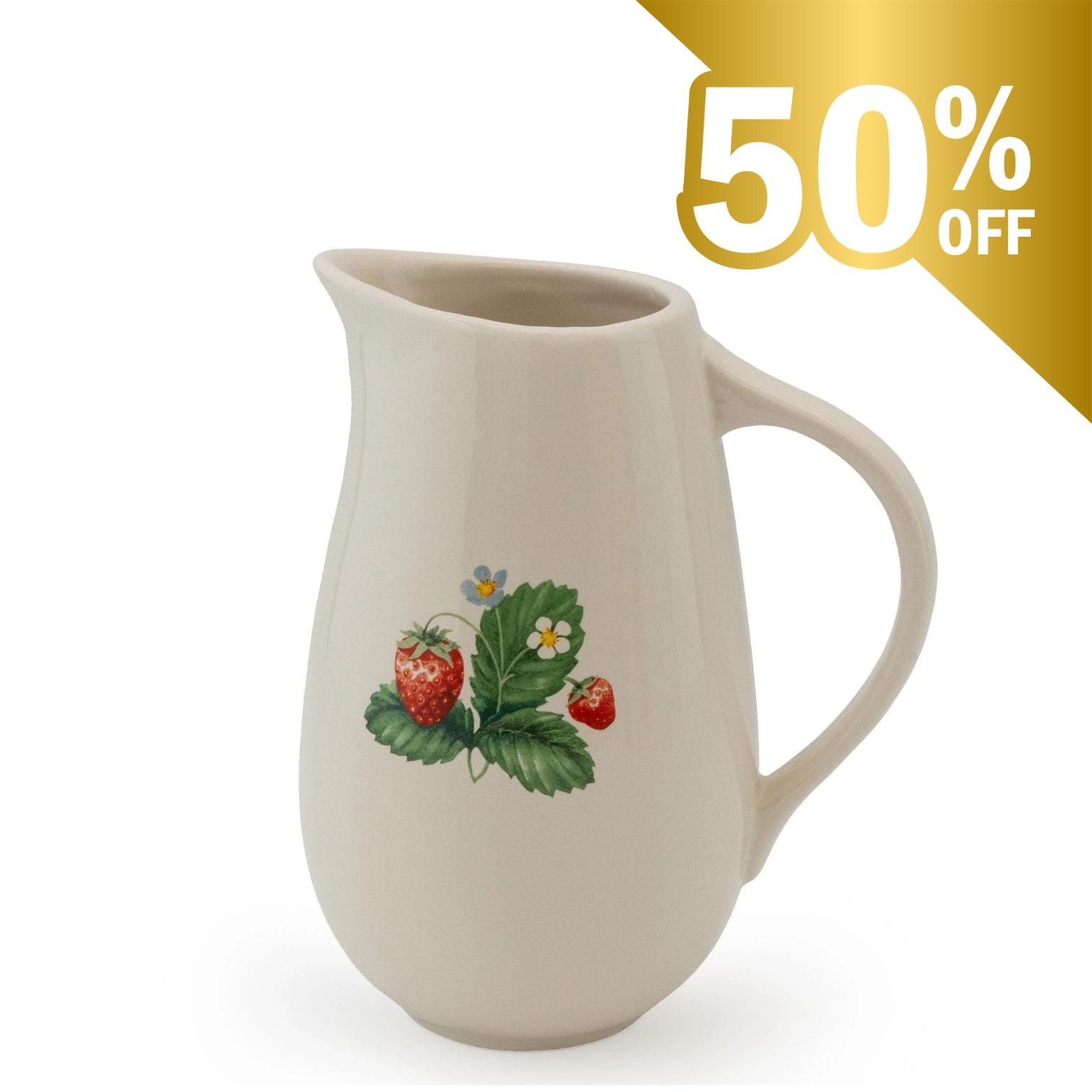 Ceramic Jug 17cm - Strawberry Patch - Peppy & Sage