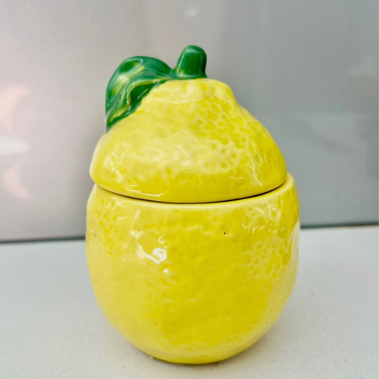 Ceramic Lemon Jar With Lid - Peppy & Sage