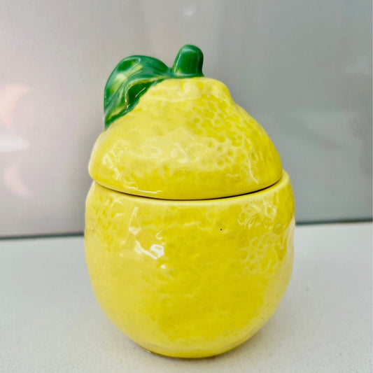 Ceramic Lemon Jar With Lid - Peppy & Sage