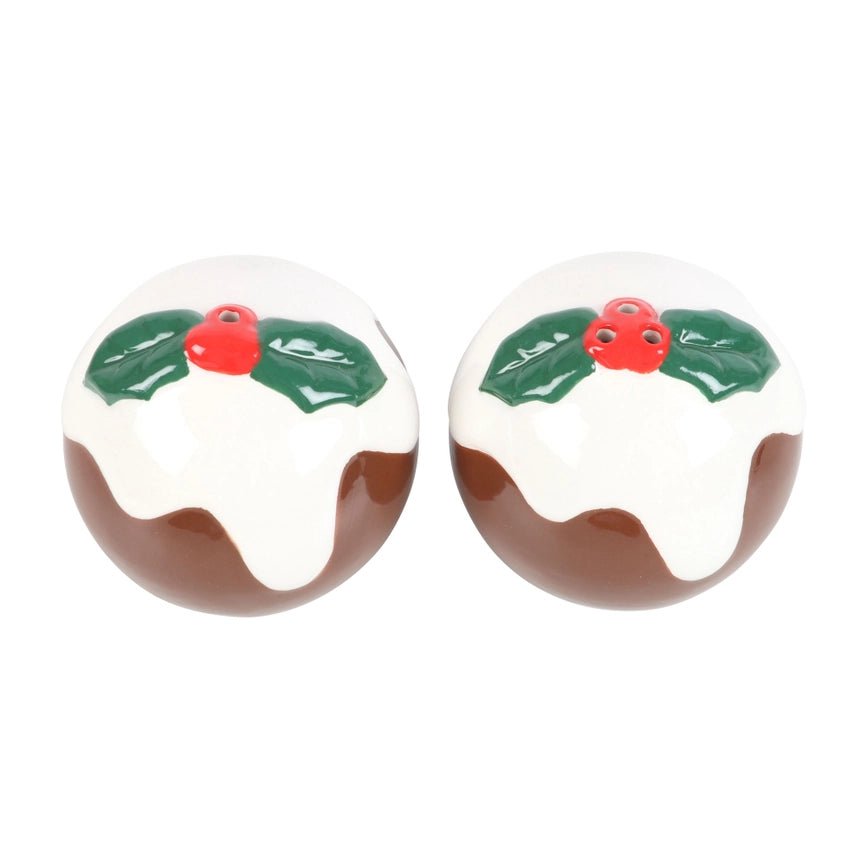 Christmas Pudding Salt and Pepper Shakers - Peppy & Sage