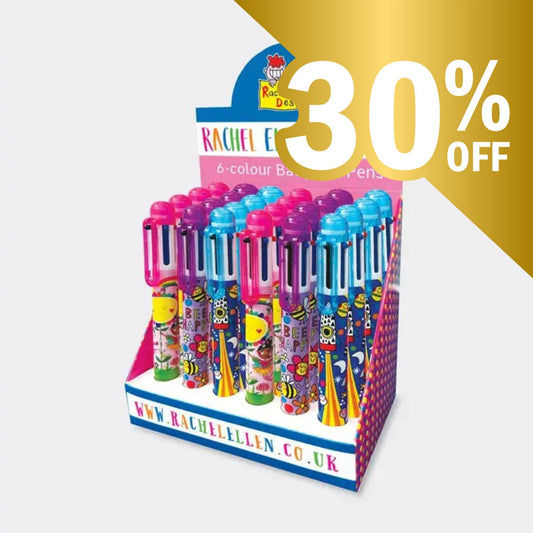 Chunky Six Colour Pen - Choose from Rocket / Fairies - Peppy & Sage