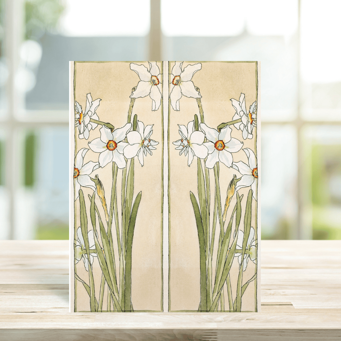 Daffodil Watercolour Card - Peppy & Sage
