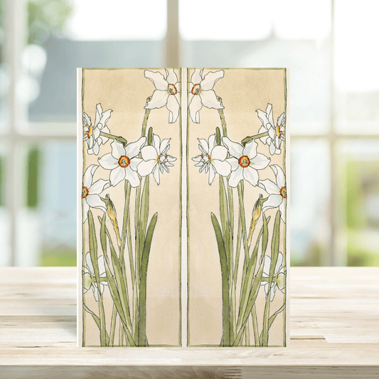 Daffodil Watercolour Card - Peppy & Sage