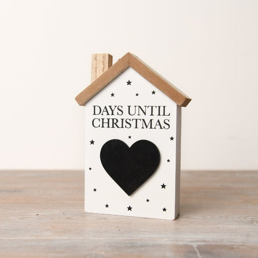 Days Until Christmas Chunky Wooden House - Peppy & Sage