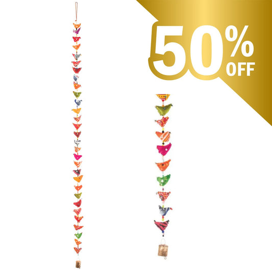 Decorative String of 30 Indian Birds - Peppy & Sage