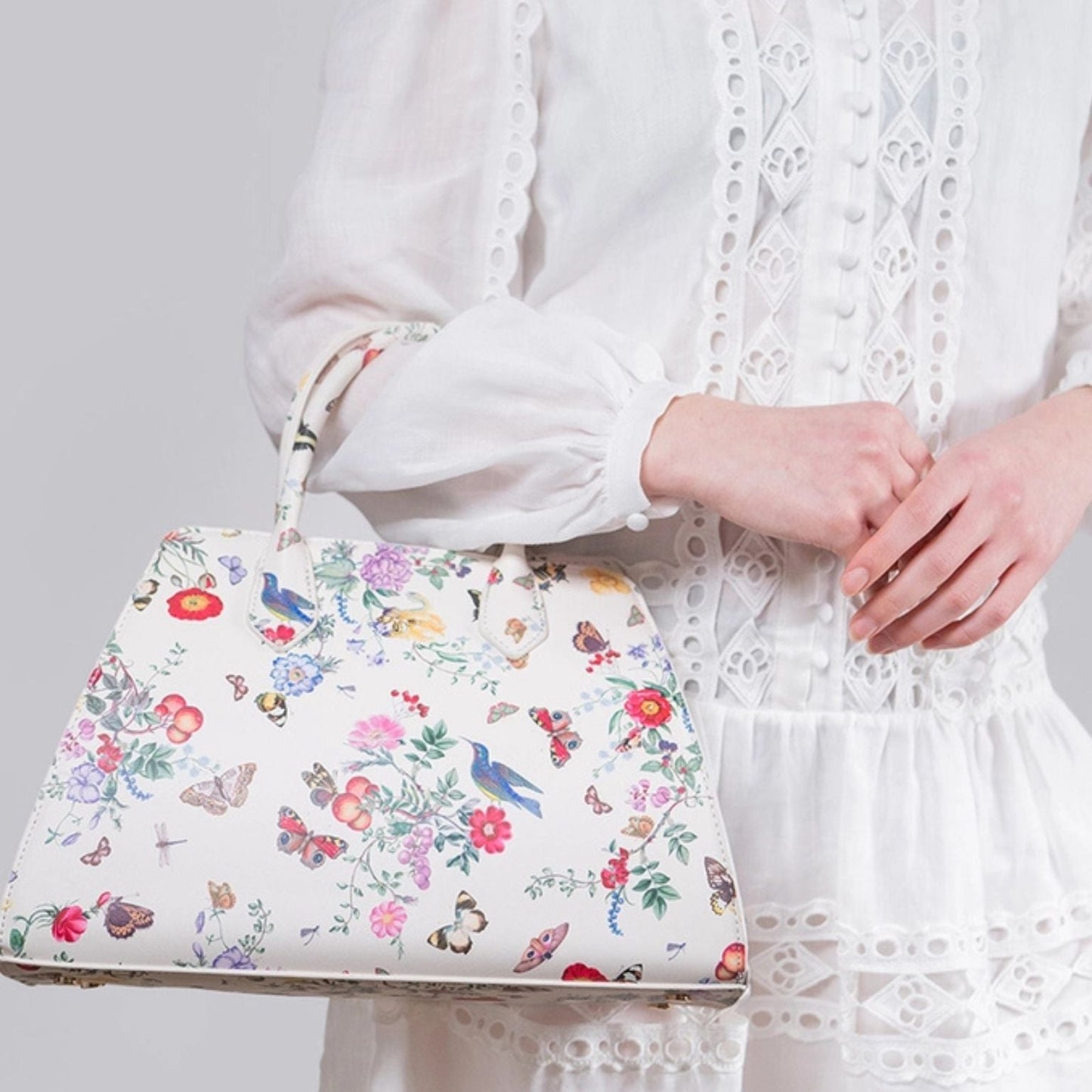 FABLE Alice Garden Medium Structured Tote - Peppy & Sage