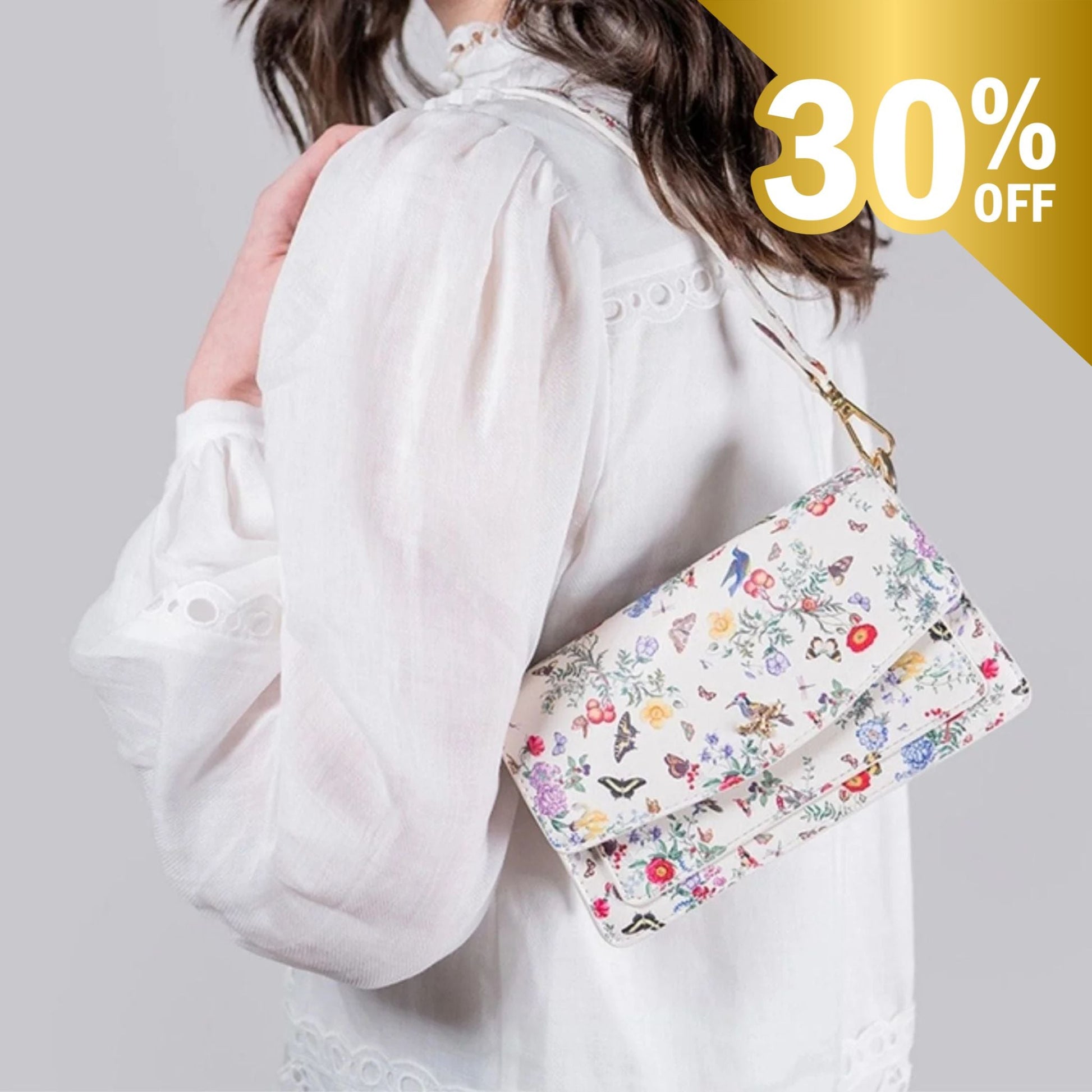 FABLE Alice Garden Shoulder Purse - Peppy & Sage