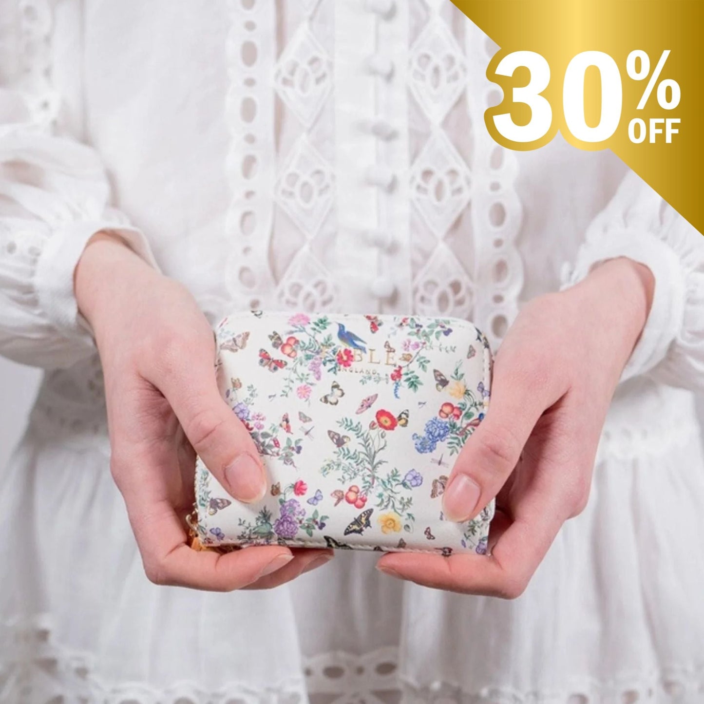 FABLE Alice Garden Small Wallet - Peppy & Sage