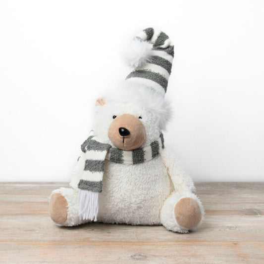 Festive Polar Bear 38cm - Peppy & Sage