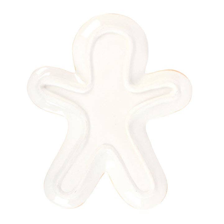 Gingerbread Man Ceramic Serving Plate - Peppy & Sage