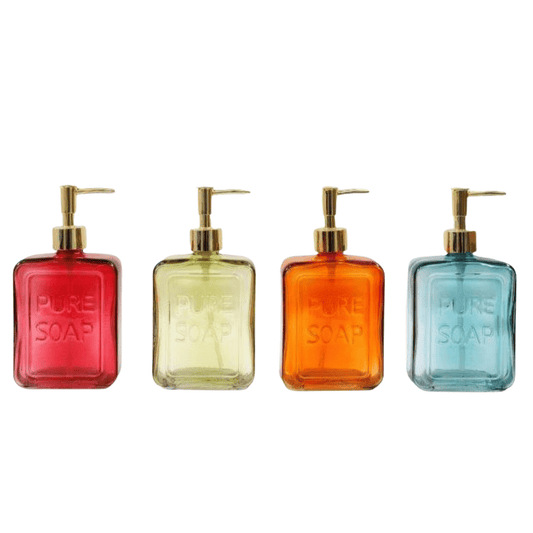 Glass Soap Dispenser - Choose Colour - Peppy & Sage