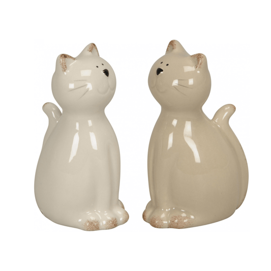 Glazed Cat Ornament - Choose Colour - Peppy & Sage