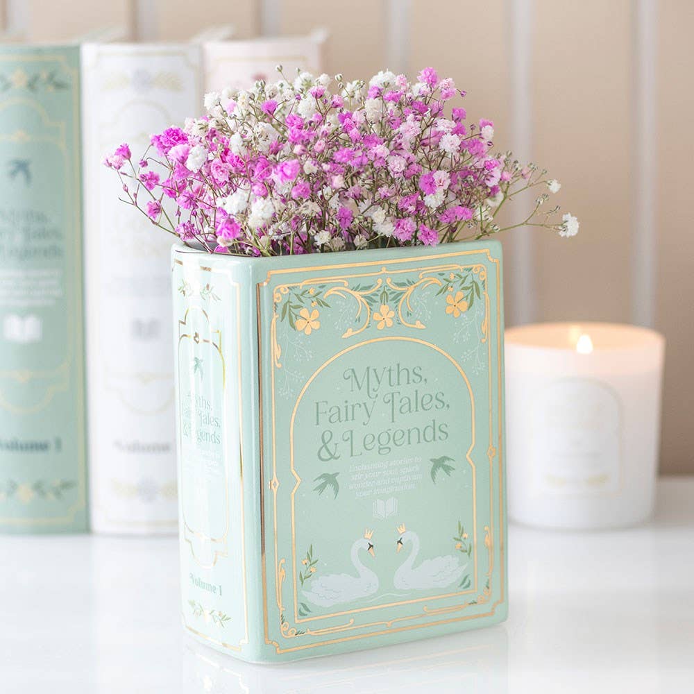 Green Book Shaped Vase - Peppy & Sage