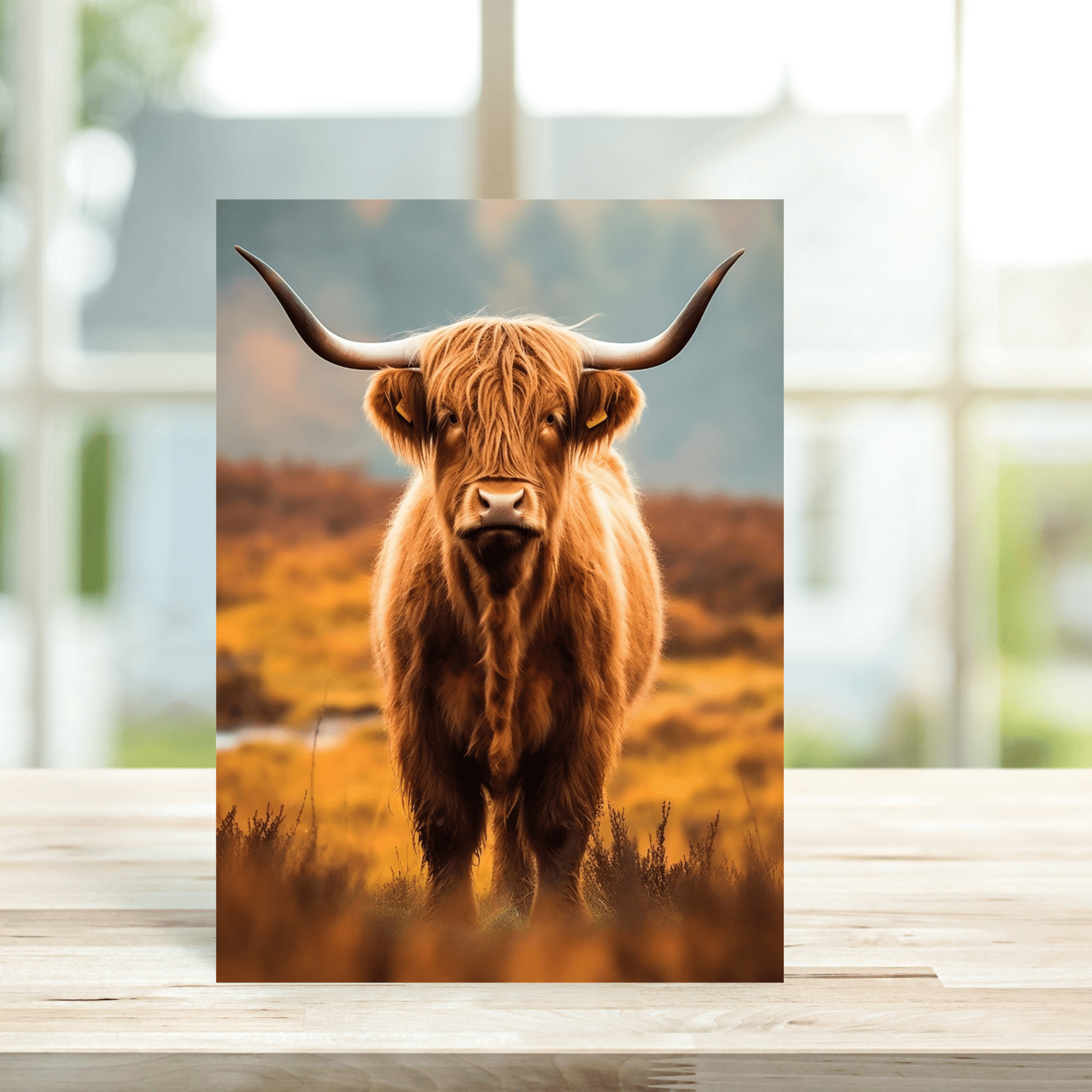 Highland Cow Greetings Card - Peppy & Sage