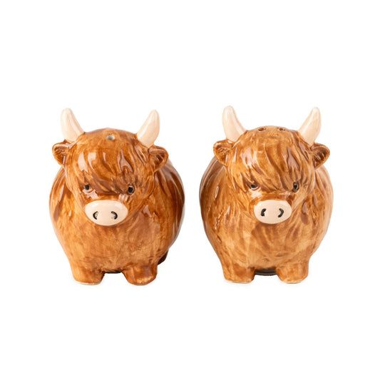 Highland Cow Salt & Pepper Set - Peppy & Sage