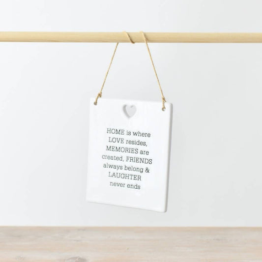 Home, Love, Memories Plaque, 12cm - Peppy & Sage