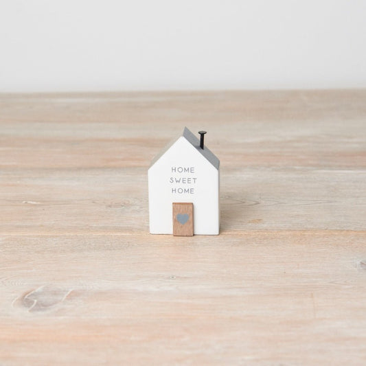 Home Sweet Home Wooden House Decoration 7.5cm - Peppy & Sage