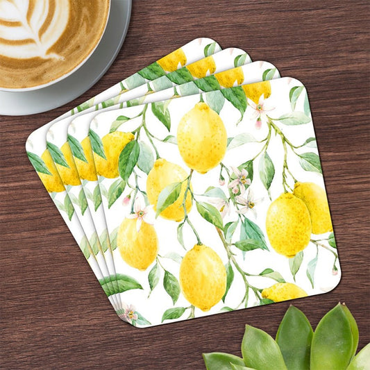 Lemon Grove Coasters Set of 4 - Peppy & Sage