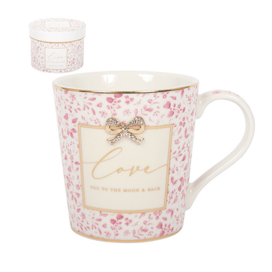 Love You Mug With Bow - Peppy & Sage