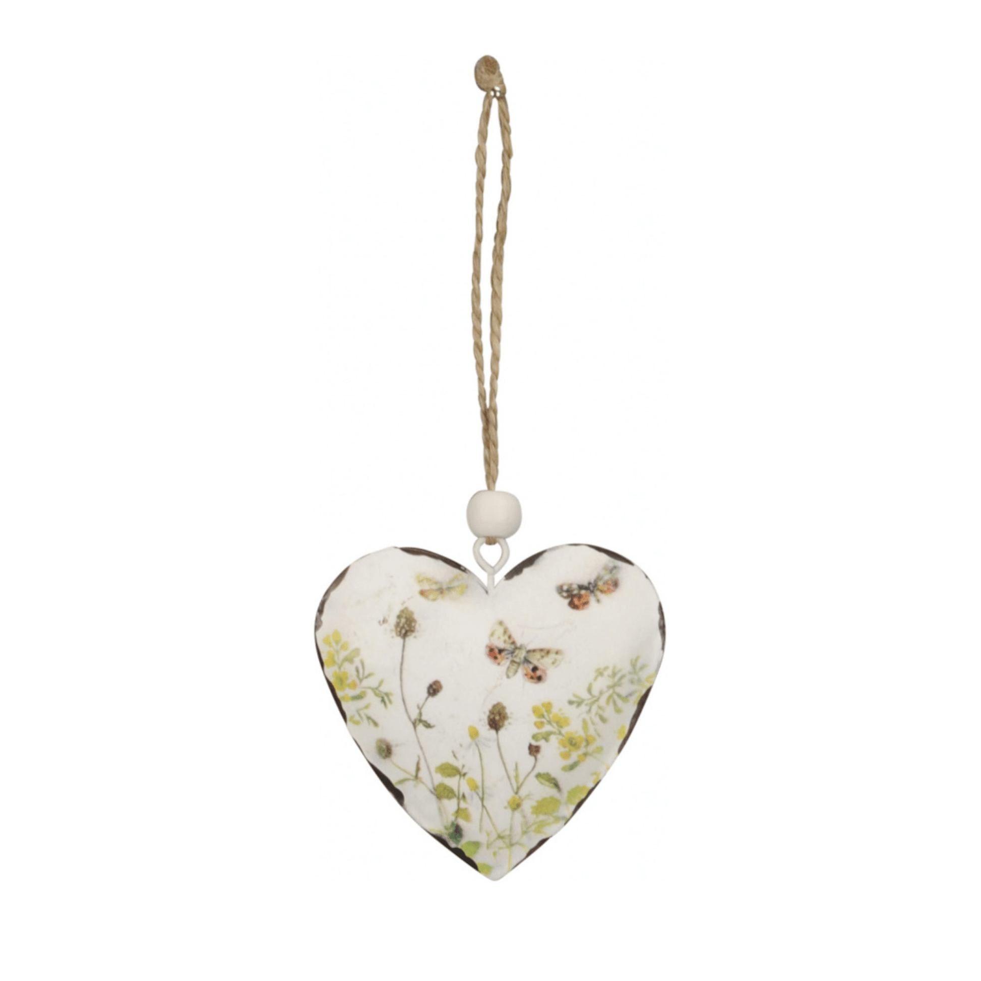 Meadow Distressed Metal Heart 7cm - Peppy & Sage