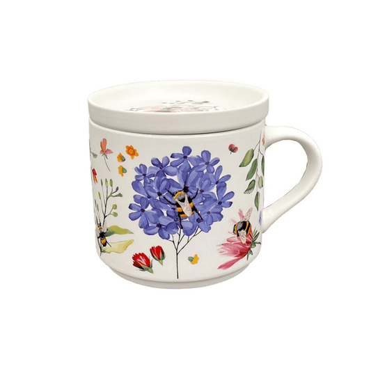 Nectar Meadows Porcelain Mug and Coaster Lid - Peppy & Sage