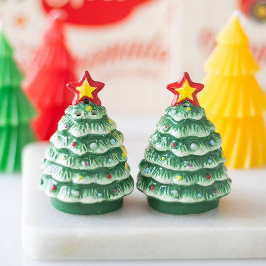 Nostalgic Christmas Tree Salt & Pepper Shakers - Peppy & Sage