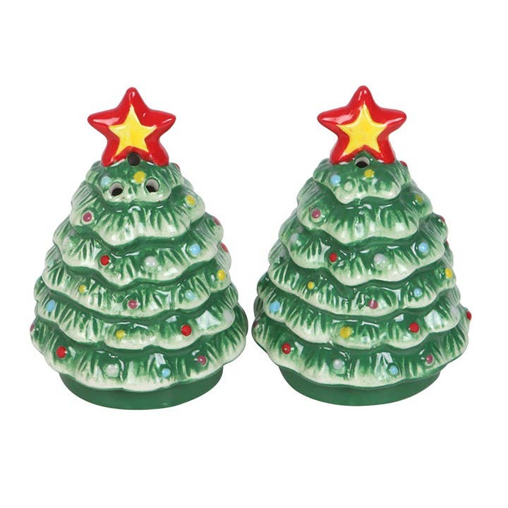 Nostalgic Christmas Tree Salt & Pepper Shakers - Peppy & Sage