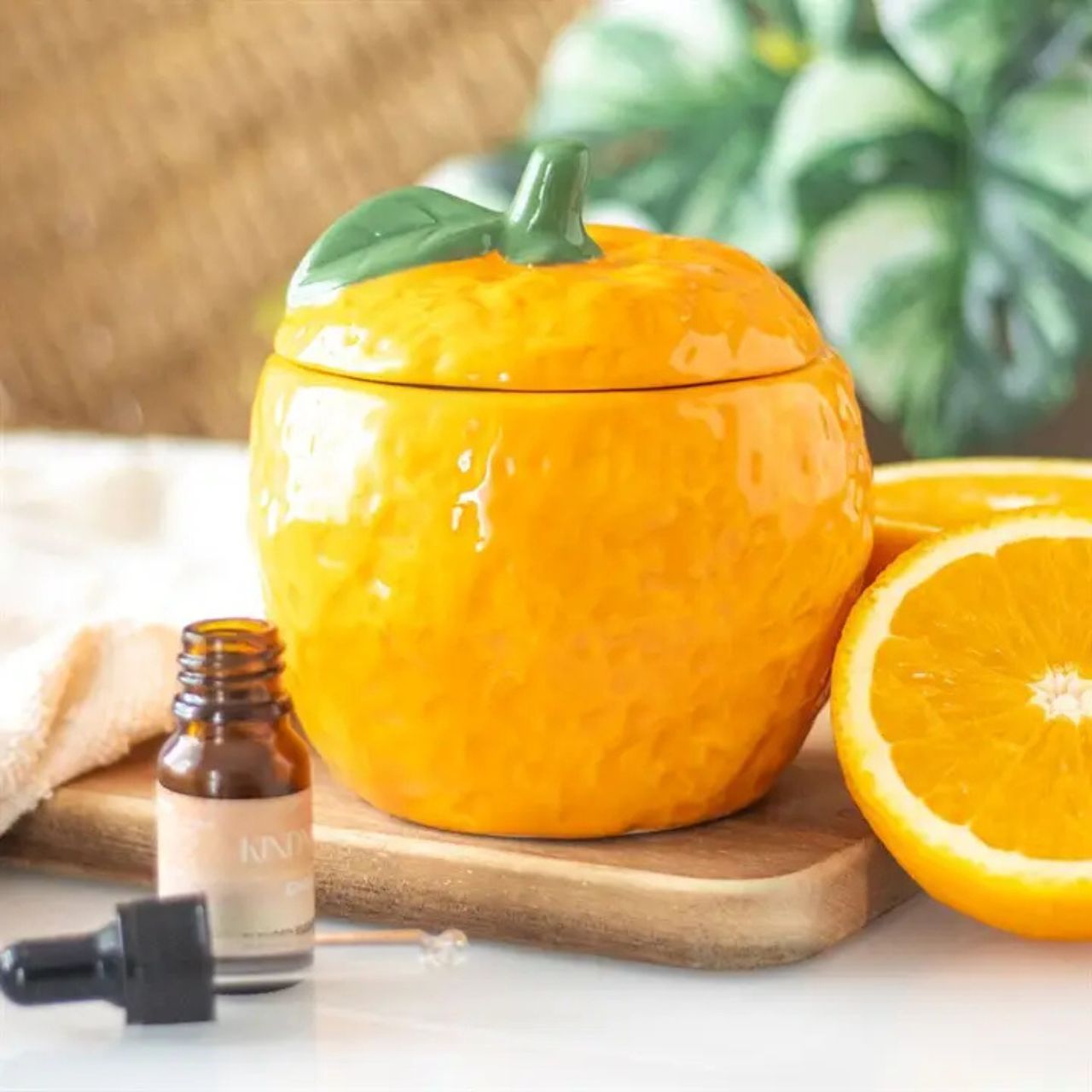 Orange Oil Burner and Wax Warmer - Peppy & Sage