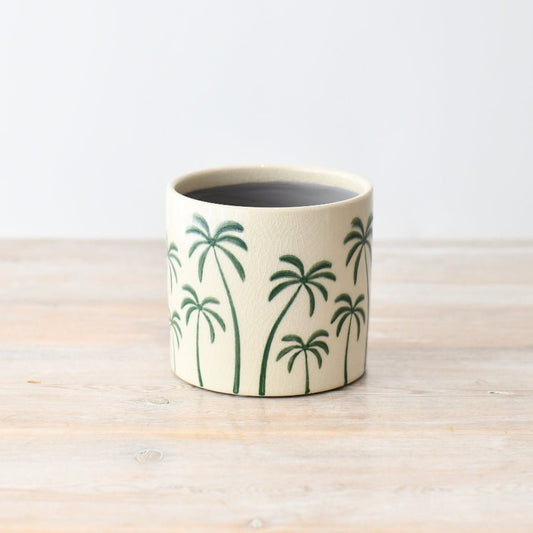 Palm Tree Plant Pot 11.7cm - Peppy & Sage