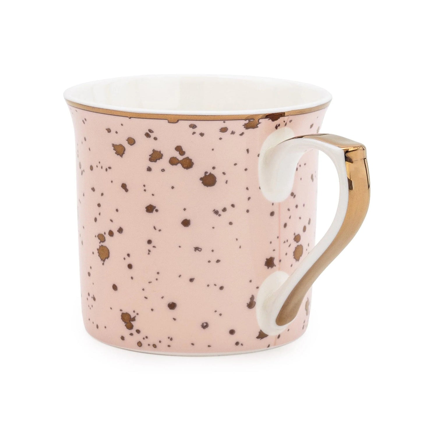 Pink and Gold Speckle Fine Bone China Mug - Peppy & Sage