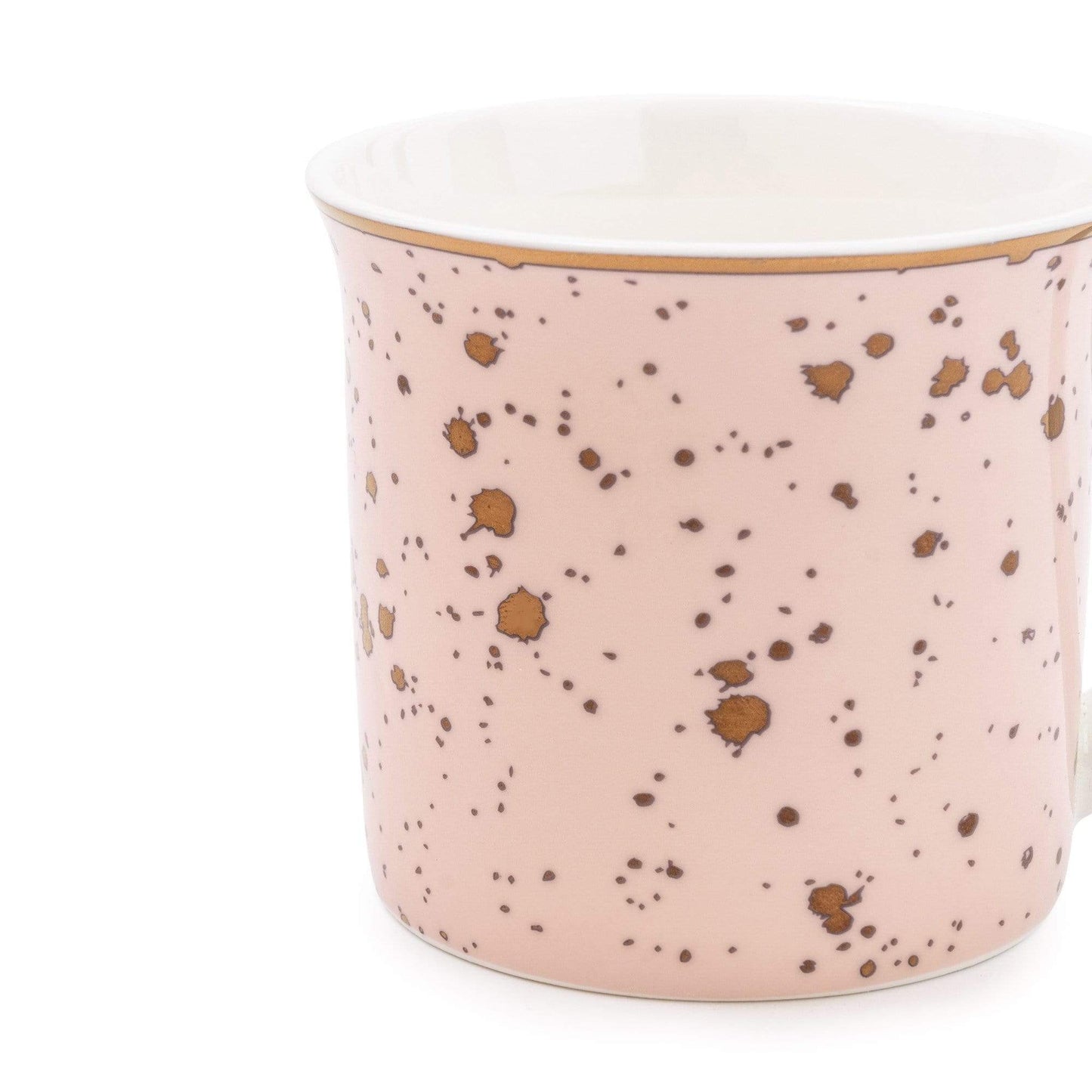 Pink and Gold Speckle Fine Bone China Mug - Peppy & Sage